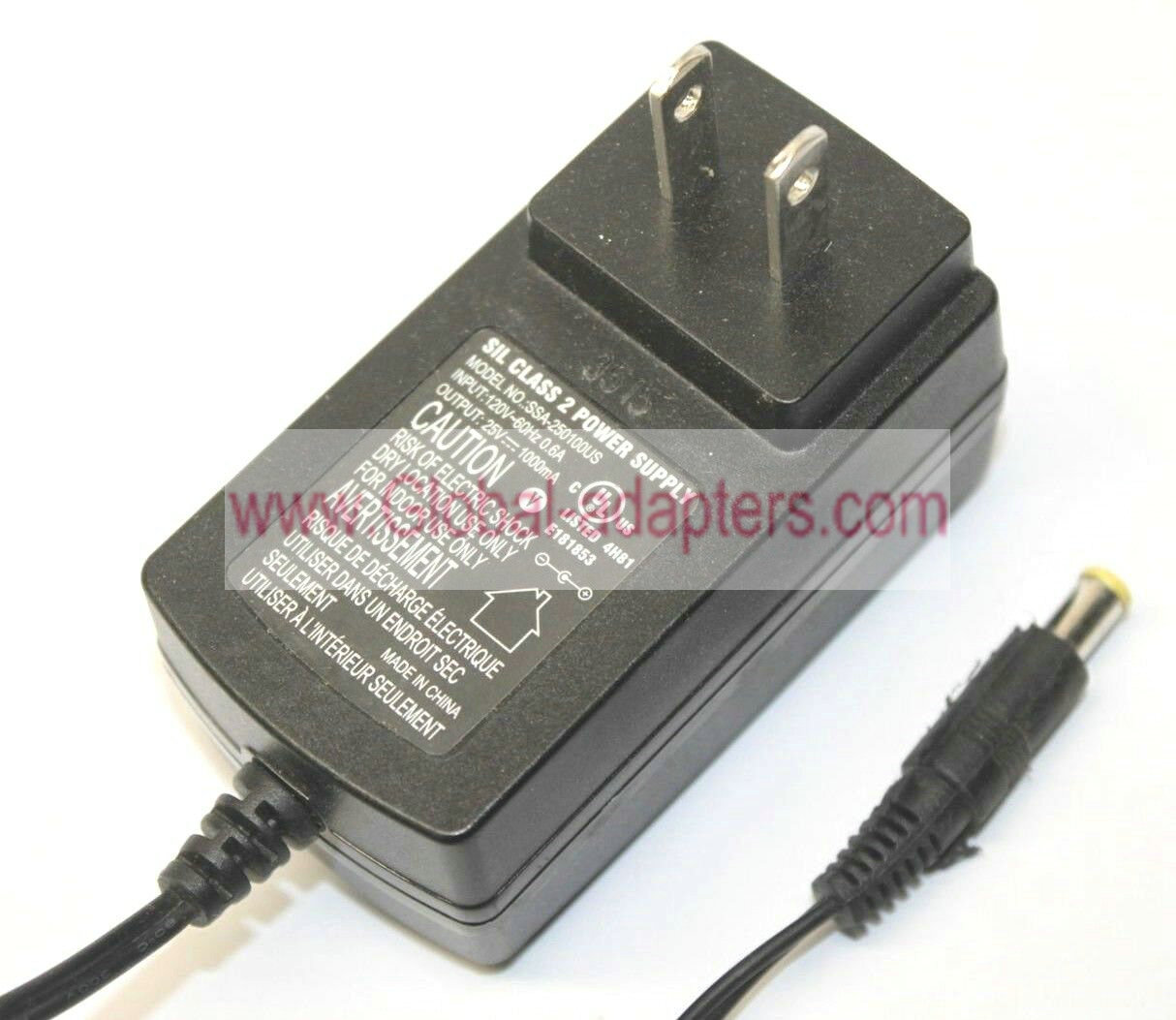 Brand New SIL SSA-250100US Class 2 Power Supply 25V 1000mA Adapter Transformer Charger